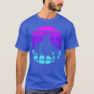 Camiseta Chica de regalo de Synthwave Cowboy Horse Wrangler