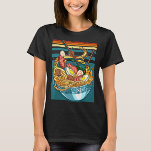 Camiseta Chica de Regalos de Comida Japonesa de Anime con E