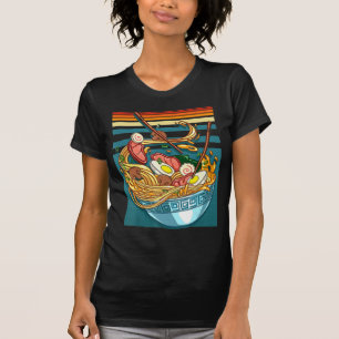 Camiseta Chica de Regalos de Comida Japonesa de Anime con E