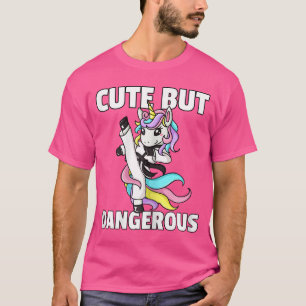 Camiseta Chica de regalos de karate de unicornio Taekwondo