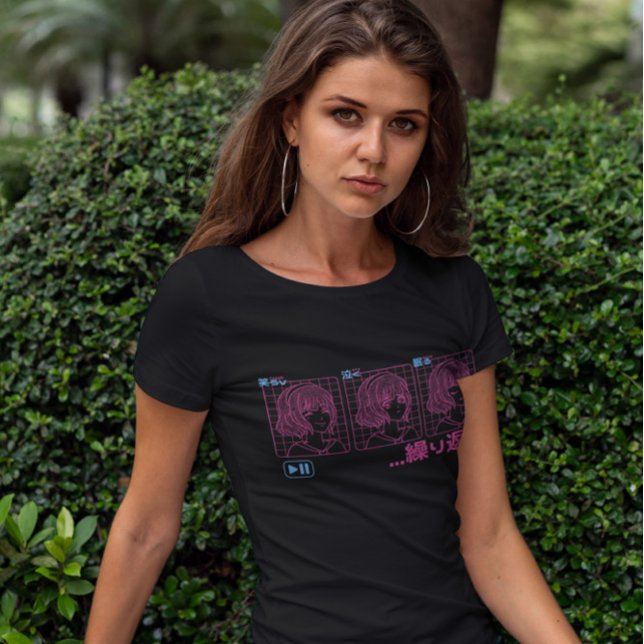 Camiseta Chica de Ríe Cry Sleep Anime (Subido por el creador)
