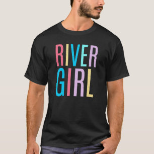 Camiseta Chica de río femenino cute piso de tubo ventilado 