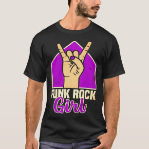 Camiseta Chica de rock de punk