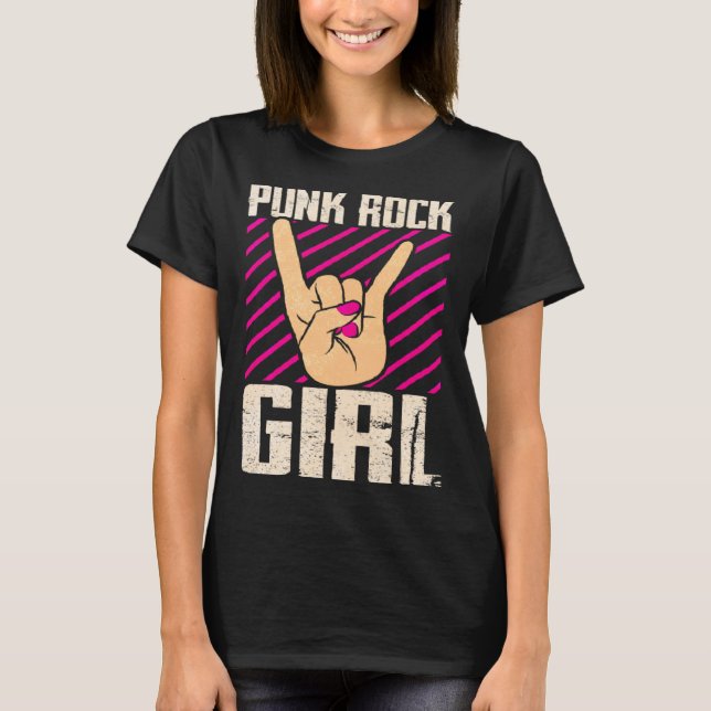 Camiseta Chica de rock de punk 2 (Anverso)