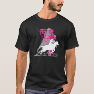 Camiseta Chica de Rodeo Turn& Burn Vaquera Siente El Trueno