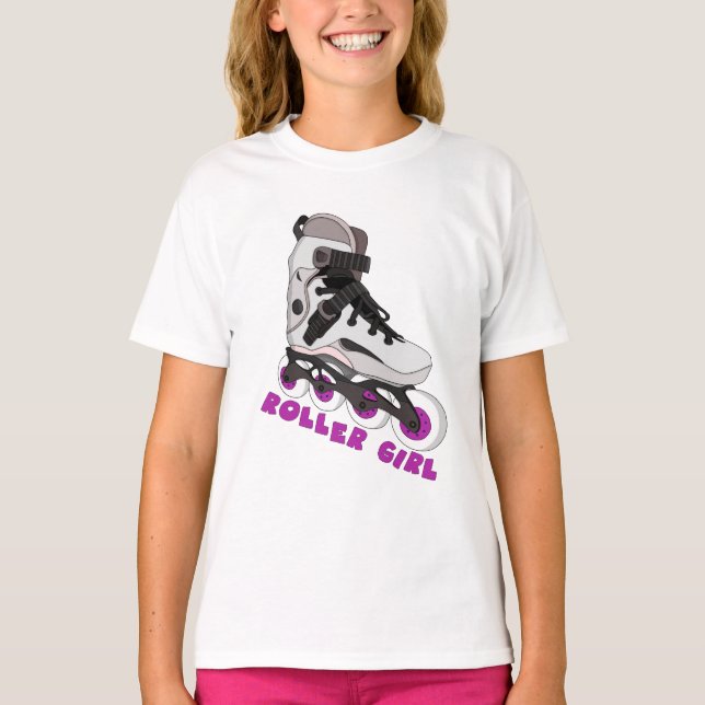 Camiseta Chica de rodillos (Anverso)