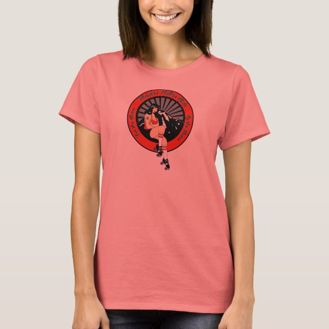 Camiseta Chica de rodillos (Anverso)