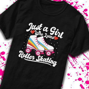 Camiseta Chica de rodillos - Chica que ama el patinaje sobr