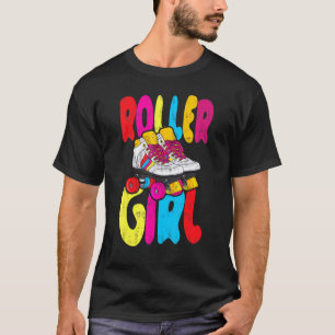 Camiseta Chica de rodillos de patinaje