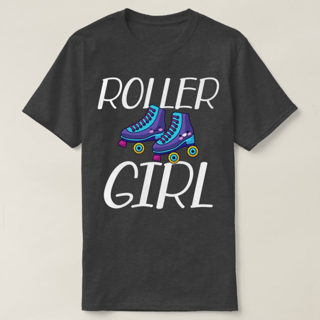 Camiseta Chica de rodillos Patinaje sobre hielo (Diseño del anverso)
