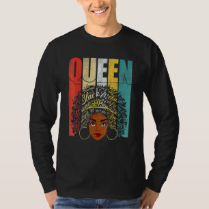Camiseta Chica de ropa afroamericana de negro
