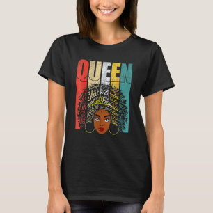 Camiseta Chica de ropa afroamericana de negro