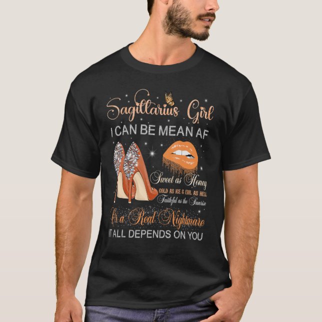 Camiseta Chica de Sagittarius Zodiac Cumpleaños Alta Veloci (Anverso)