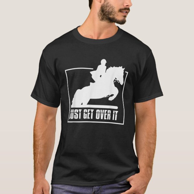 Camiseta Chica de Salto de Cazador Inglés Montar en bicicle (Anverso)