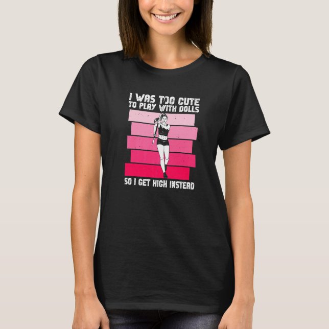 Camiseta Chica De Salto Pole Y Atleta De Salto Pole Vault 1 (Anverso)