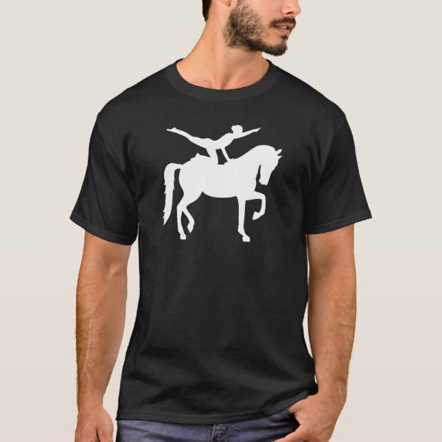 Camiseta Chica de saltos de caballo (Anverso)