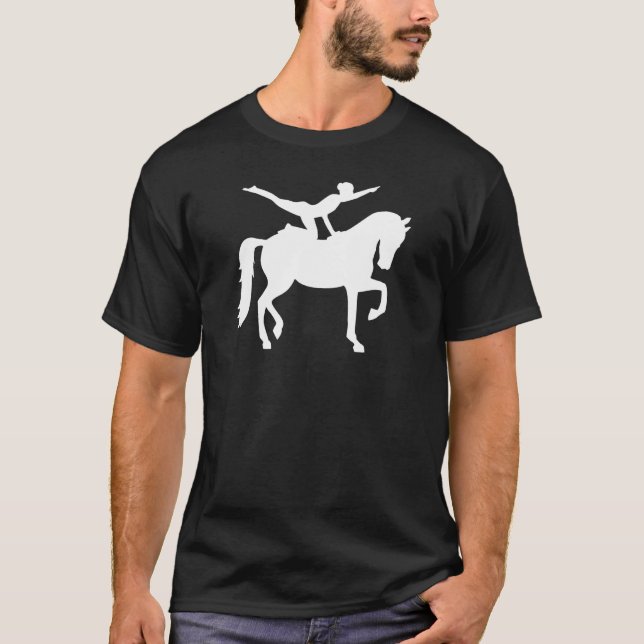 Camiseta Chica de saltos de caballo (Anverso)