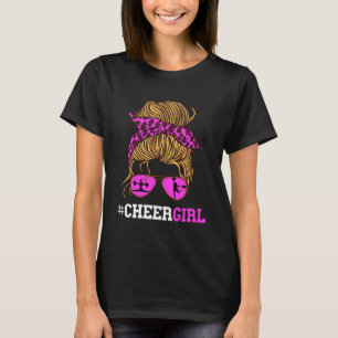 Camiseta Chica de Salud CheerLeader Scarf Cheerled Sunglass