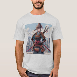 Camiseta Chica de Samurai: Fila de honor
