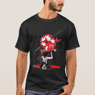 Camiseta Chica de Samurai guerrero bushido código de espada