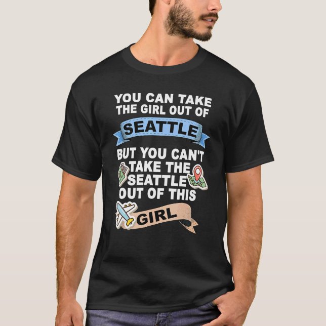 Camiseta Chica de Seattle City (Anverso)