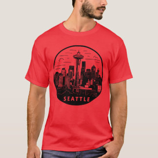 Camiseta Chica de Seattle Ciudad Washington EE. UU.