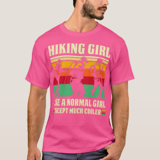 Camiseta Chica de senderismo Chica de excursión