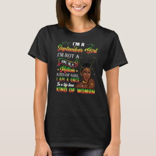 Camiseta Chica De Septiembre Cumpleaños Una Vez En La Vida 