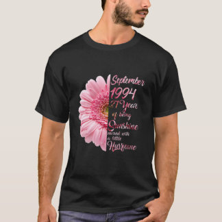 Camiseta Chica De Septiembre De 1994 A 27 Años De Edad 27 A