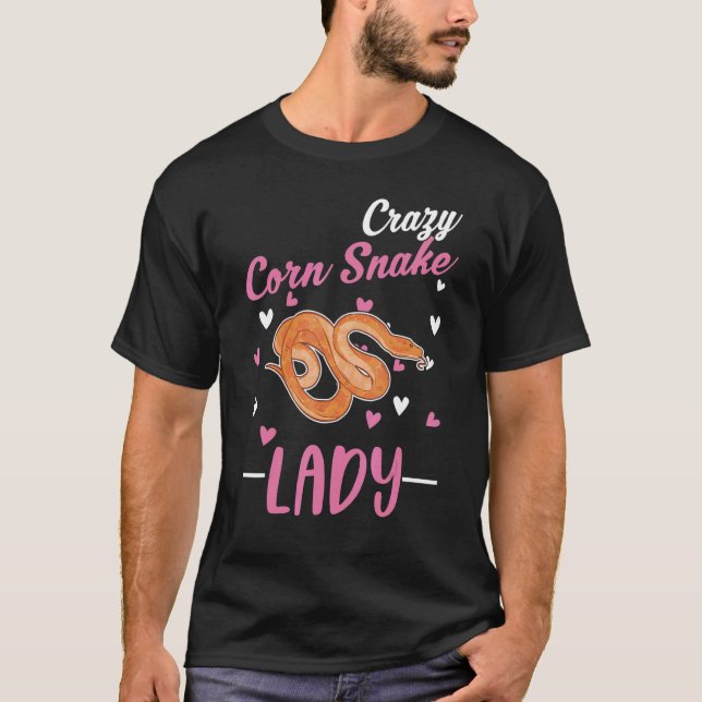 Camiseta Chica de serpiente de maíz loco Lady Corn Snack (Anverso)