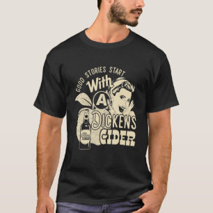 Camiseta Chica de sidra dura Dickens Whiskey y cerveza manz
