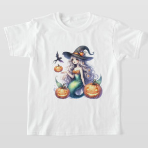 Camiseta Chica de sirena mística de Halloween