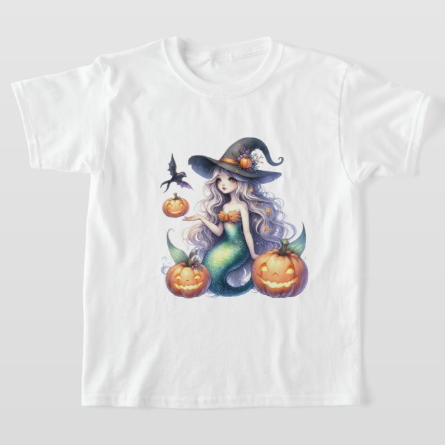Camiseta Chica de sirena mística de Halloween (Distribución)