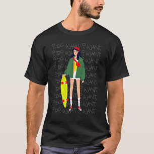 Camiseta Chica de Skater Hago Lo Que Quiero Streetstyle Str