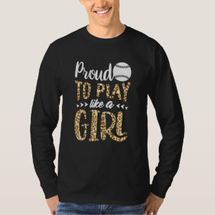 Camiseta Chica De Softball Leopard Graphic Women Y Softball