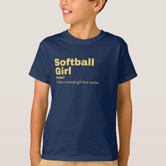 Camiseta Chica de Softball - Softball (Anverso)