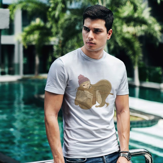 Camiseta Chica de soldados militares de Anime (Subido por el creador)