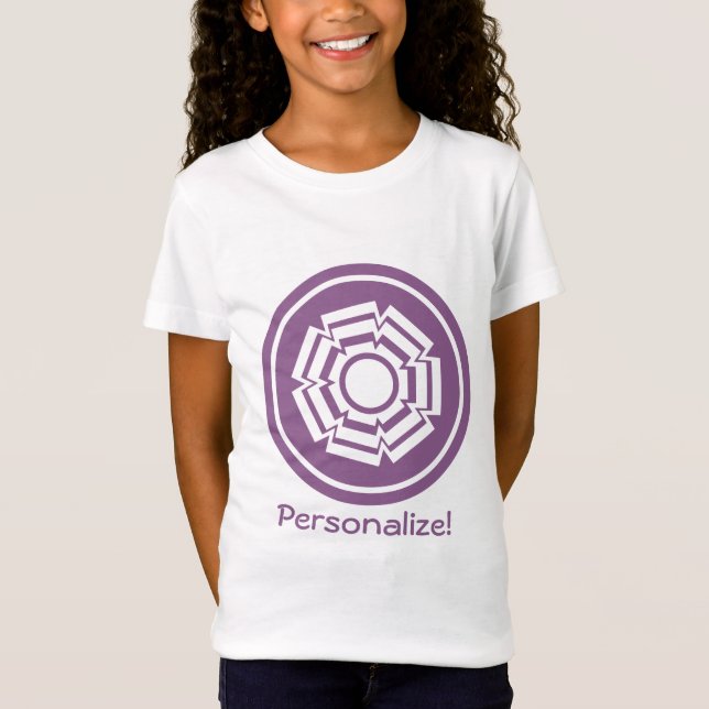Camiseta Chica De Surco Floral Tee, Eggplant (Anverso)