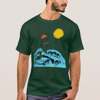 Camiseta Chica de Surfing