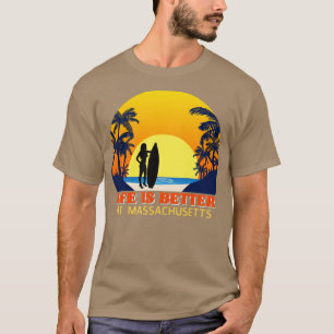 Camiseta Chica de Surfing en Massachusetts