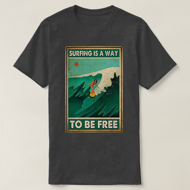 Camiseta Chica de Surfing T (Diseño del anverso)