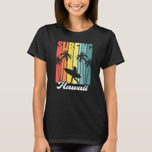 Camiseta Chica de Surfistas de Hawái, Hawái, Retro Surfing