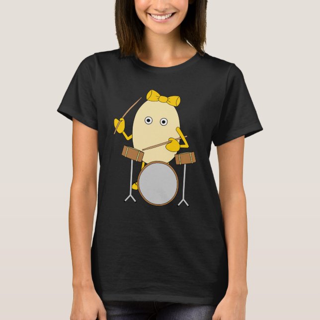 Camiseta Chica de tambores (Anverso)