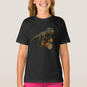 Camiseta Chica de tambores de dinosaurios