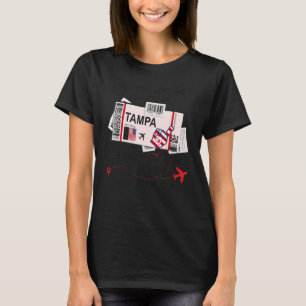 Camiseta Chica de Tampa  Pase de abordar de Tampa
