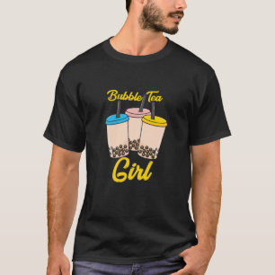 Camiseta Chica de té de burbuja de Boba