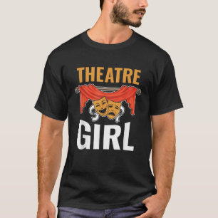 Camiseta Chica de teatro mascarilla a actriz de teatro musi