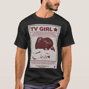 Camiseta Chica de televisión Poster de rock a los amantes d