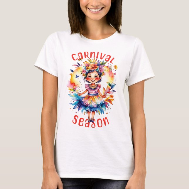 Camiseta Chica de Temporada de Carnaval (Anverso)