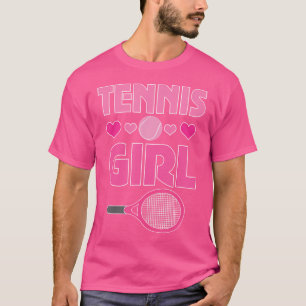 Camiseta Chica De Tenis Raqueta Cuta Y Bolas